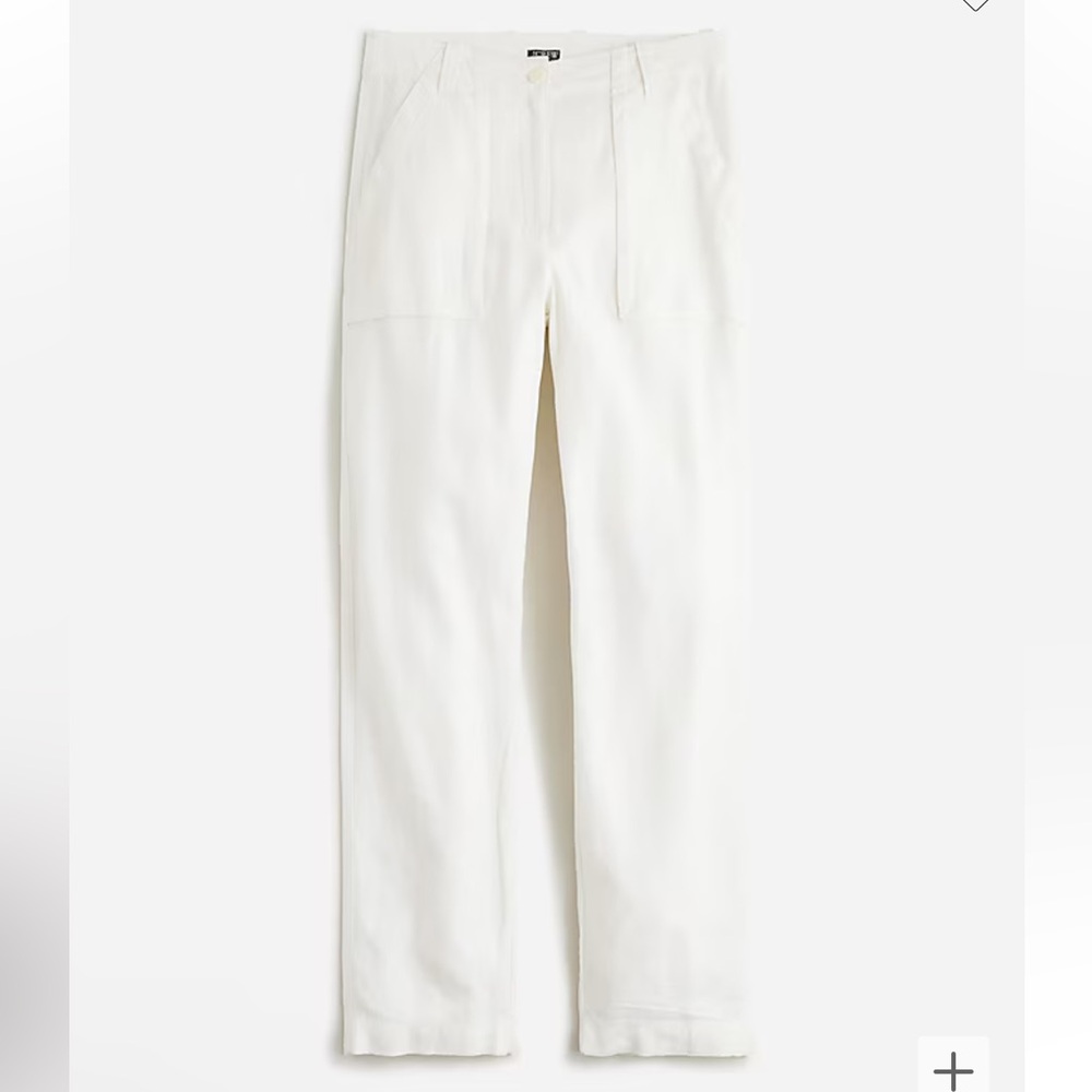 NWT 8T J. Crew Seaside cargo pant in linen-TENCEL™ lyocell blend